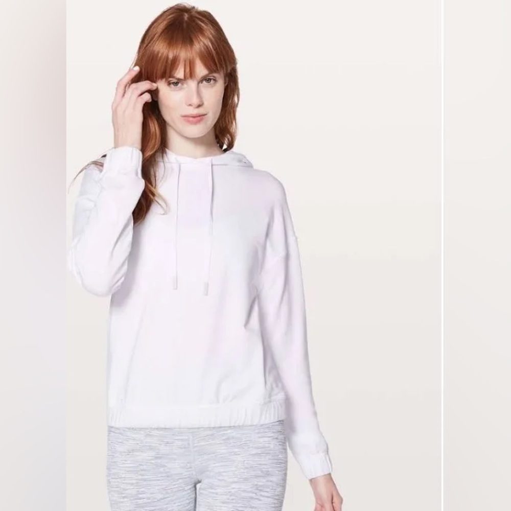 White Lululemon Sweatshirt with Crossover Back